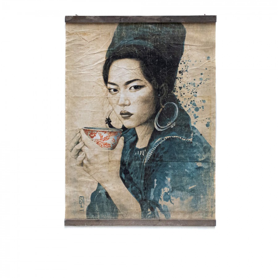 PAUSE THÉ HMONG - VIETNAM  (90x120cm)